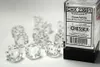Chessex - Translucent - 12x D6 16mm - Clear/White Produktbild-Vorschau 1