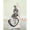 GILDE Dekofigur Figur Romanze weiß, silber H. 33,5 cm,36152 Produktbild-Vorschau 2