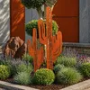 UNUS® Gartenstecker Kakteen Kaktus 2er Set Rostoptik Garten Produktbild-Vorschau 4