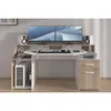 Bureau Gaming LED Silver, 178 x 88 x 68 cm,Reproduction Voir les images du produit 2