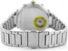 The back view of a silver watch with a metal band and a clasp closure. Náhľad obrázku produktu