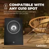 Ledvion 8er Set LED Wandlampe IP54 35W GU10 schwarz dimmbar Produktbild-Vorschau 4