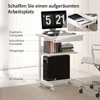 HOMCOM Schreibtisch mit Rollen platzsparender Computertisch Produktbild-Vorschau 4