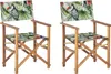 BELIANI Gartenstühle 2er Set Hellbraunes Akazienholz mit Produktbild-Vorschau 5