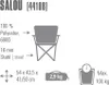 High Peak Campingstuhl Salou gy/bu | 44108 Podgląd zdjęcia produktu 4