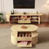 Wohnzimmer-Möbelset mit Couchtisch und TV-Ständer, Tisch Produktbild-Vorschau 4