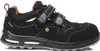 A studio shot of a single black safety sandal. Produktbild-Vorschau