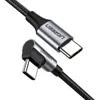 Ugreen USB-C (straight) / USB-C (angled) PD QC 60W 3A 0.5m Náhled obrázku produktu 2