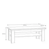 Couchtisch ILOPPA 120 x 60 cm Optik: Schneeeiche / Nelson Produktbild-Vorschau 5
