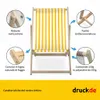 Sdraio - a righe strette - giallo - pieghevole - in legno Anteprima dell’immagine prodotto 2