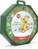A green advent calendar shaped like a house, decorated with Christmas-themed images and the Haribo bear character. Produktbild-Vorschau