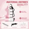 Ergonomischer Gaming Stuhl Rosa mit Fußstütze, Niedlicher Produktbild-Vorschau 5