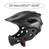 Vollvisier-BMX-Kinderfahrradhelm abnehmbar M Schwarz Produktbild-Vorschau 4