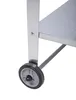 A close-up view of the wheel and leg of a raised garden bed. Produktbild-Vorschau