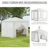 Outsunny Gartenpavillon 3,94x3,412m 6-eckig Pavillon mit Produktbild-Vorschau 5