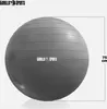 GORILLA SPORTS® Gymnastikball - inkl. Luftpumpe, 75 cm, bis Produktbild-Vorschau 2