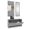 vidaXL 3-tlg. Flurmöbel-Set Grau Sonoma Holzwerkstoff Produktbild-Vorschau 3