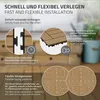 ECD Germany Płytki tarasowe WPC, 30x30 cm, 55-częściowy Podgląd zdjęcia produktu 5