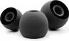 Three black, spherical earbud tips are arranged on a white background. Náhled obrázku produktu