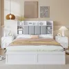 Doppelbett, Offenes Regal, Drei Schubladen mit Rollen, Produktbild-Vorschau 4