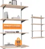 BOOMET Wandregal Metall mit Boden · 5 Ebenen 80x40cm Höhe Produktbild-Vorschau 1