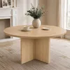 AIORBER Runder Esstisch 120 cm Holzoptik Holztisch Küche Produktbild-Vorschau 3