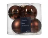 Weihnachtskugeln Glas 8cm 6 Stück - Espressobraun Produktbild-Vorschau 2