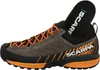 A side view of a single hiking shoe. Produktbild-Vorschau