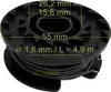 5 x cievka + krytka pre Bosch 3600HA5002 3600HA5001 / Náhľad obrázku produktu 2