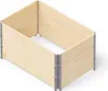 A wooden raised garden bed frame on a white background. Produktbild-Vorschau