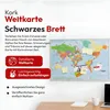 XXL Weltkarte Pinnwand aus Kork 90x60 cm inkl. Rahmen & 20 Produktbild-Vorschau 6