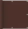 vidaXL Balkónová zástena Brown 90x500 cm Oxford Fabric Náhľad obrázku produktu 5