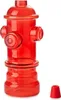 Sklenená fľaša na vodné nápoje Hydrant červená pre hasiča Náhľad obrázku produktu 1