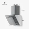 Klarstein Athena šikmá digestoř - 60 cm digestoř, 254 m³/h, Náhled obrázku produktu 8