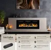 Cheminée murale électrique LUCIE - 106,5 x 12 x 43 cm Voir les images du produit 2
