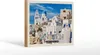 Holzschild Reise 18x12 cm Santorin Griechenland Pyrgos Dorf Produktbild-Vorschau 2