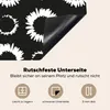 KitchenYeah© Herdabdeckplatte Blumen - Muster - Schwarz , Produktbild-Vorschau 5
