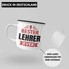 Trendation - Bester Lehrer Ever Emaille Tasse Geschenk Produktbild-Vorschau 3
