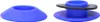 Two blue grommets with a black ring on one of them, shown against a white background. Produktbild-Vorschau