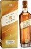 A bottle of Johnnie Walker 18 Year Old Blended Scotch Whisky and its packaging are displayed against a white background. Voir les images du produit
