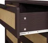 OKWISH Commode en Rotin Marron avec 6 Tiroirs - Meuble de Voir les images du produit 5