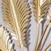 Wandbild Metall Gold Blätter H72cm 3D Metallbild Wanddeko Produktbild-Vorschau 5