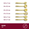 HOOZ 6-Teiliges Küchenutensilien Set, Edelstahl Produktbild-Vorschau 3