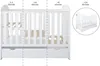 ZEE STAR 2in1 Babybett 120x60 cm Weiß Rosa Stern mit Produktbild-Vorschau 5