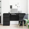 vidaXL Schreibtisch mit Speicher Schwarz Eichen-Optik 140 x Produktbild-Vorschau 3