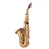 Mini Bb Sopransaxophon, Saxophon Messing Material Goldlack Produktbild-Vorschau 2