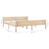 vidaXL Lit en bois massif de pin 180x200 cm Voir les images du produit 4