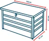 GFP Primeyard Gartenbox 102x61x61 cm  Aufbewahrungsbox Produktbild-Vorschau 3