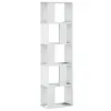 vidaXL Bücherregal 5 Böden Weiß 45x23,5x162,5 cm Produktbild-Vorschau 1