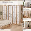 Homestyle4u Paravent Raumteiler 5 teilig Holz Natur Produktbild-Vorschau 6